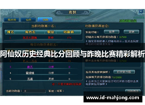 阿仙奴历史经典比分回顾与昨晚比赛精彩解析 阿仙奴历史经典比分回顾与昨晚比赛精彩解析